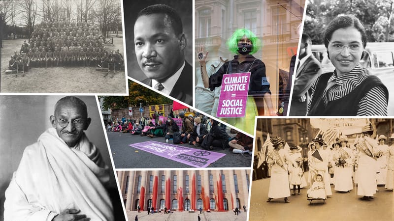 Suffragetit, Rosa Parks, Martin Luther King, Elokapina - voiko kansalaistottelemattomuudella muuttaa maailmaa? post image